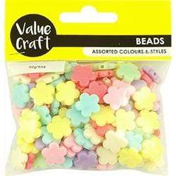 AussieSuperStore Jewellery Making Supplies Kids Flowers Beads Kids Flowers Beads | Jewellery Making Beads | Kids Play Jewellery Making Beads 9331468057758 VCB51